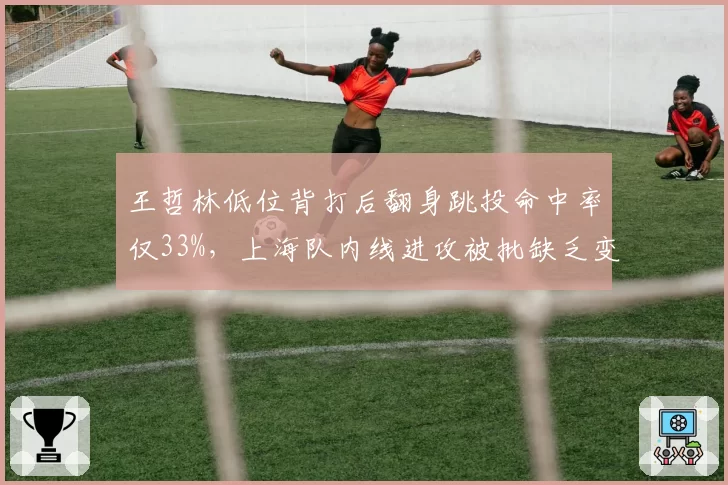 王哲林低位背打后翻身跳投命中率仅33%，上海队内线进攻被批缺乏变化